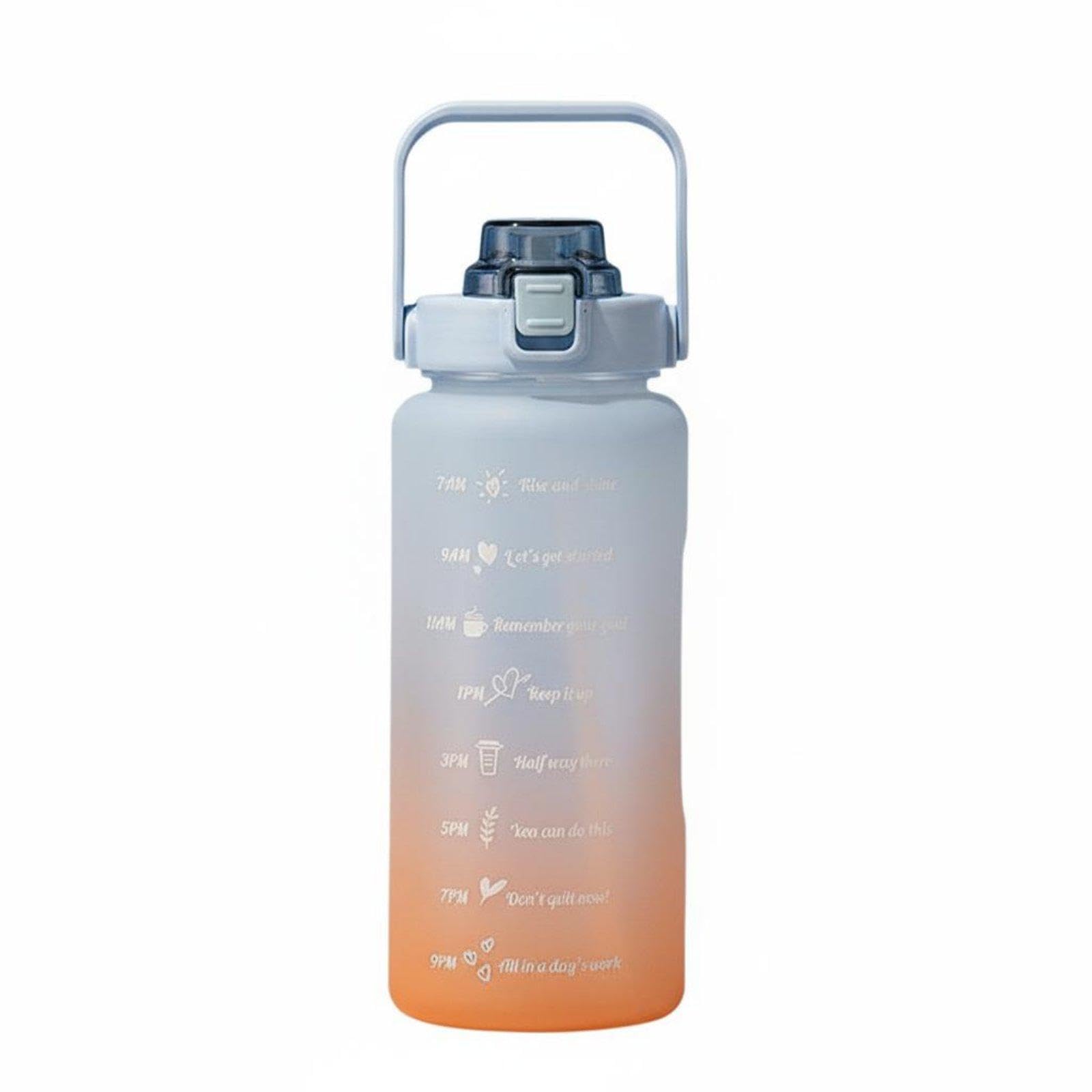 2L Water Jug with Portable Handle Half Gallon Water Jug Leakproof Design Large Sports Bottle with for Athletes, Outdoor Activities, Office Blue-image-8