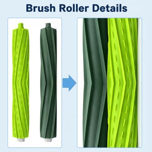 idealsky Replacement Rubber Roller Brushes Compatible with iRobot Roomba E & I &J Series e5 e6 e7 i1 i1+ i2 i3 i3+ i4 i4+ i6 i6+i7 i7+ i8 i8+ j6+ j7 j7+, Combo i5 i5+j5 j5+ Vacuum Cleaner 4Set - 5