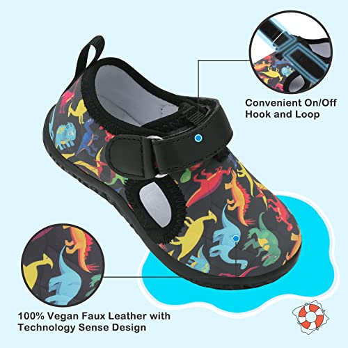 Besroad Toddler Soft Shoes Girls Boys Sneakers Athletic Breathable Walking Shoes Dinosaur 5.5-6 Toddler #TOP2