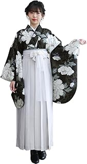 「和なでしこ」 袴セット 女性 大学生 卒業式 二尺袖4点セット 小学生 黒 白 緑 ベージュ クリーム