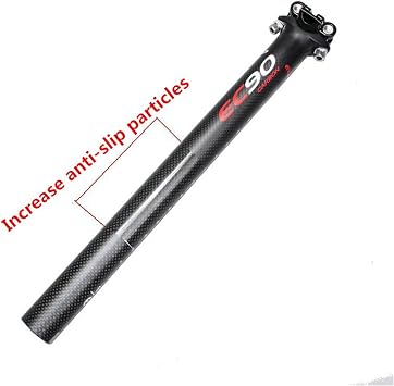 EC90 Carbon Seatpost 27.2 30.8 350mm 400mm 3K Carbon Fiber Bicycle Seatpost Fits Most Bikes Mountain Bike Road Bike MTB MTN BMX