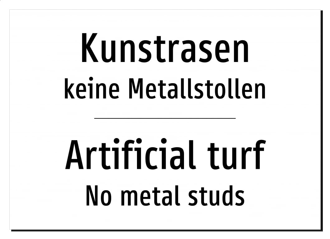 51995-DEEN-T-07 | Kunstrasen/Artificial turf Schild zweisprachig
