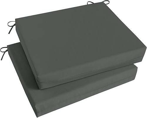 Vista 71 de Basic Beyond Juego de 4 cojines para sillas de exterior, cojines de exterior para muebles de patio, cojines resistentes al agua para sillas de patio