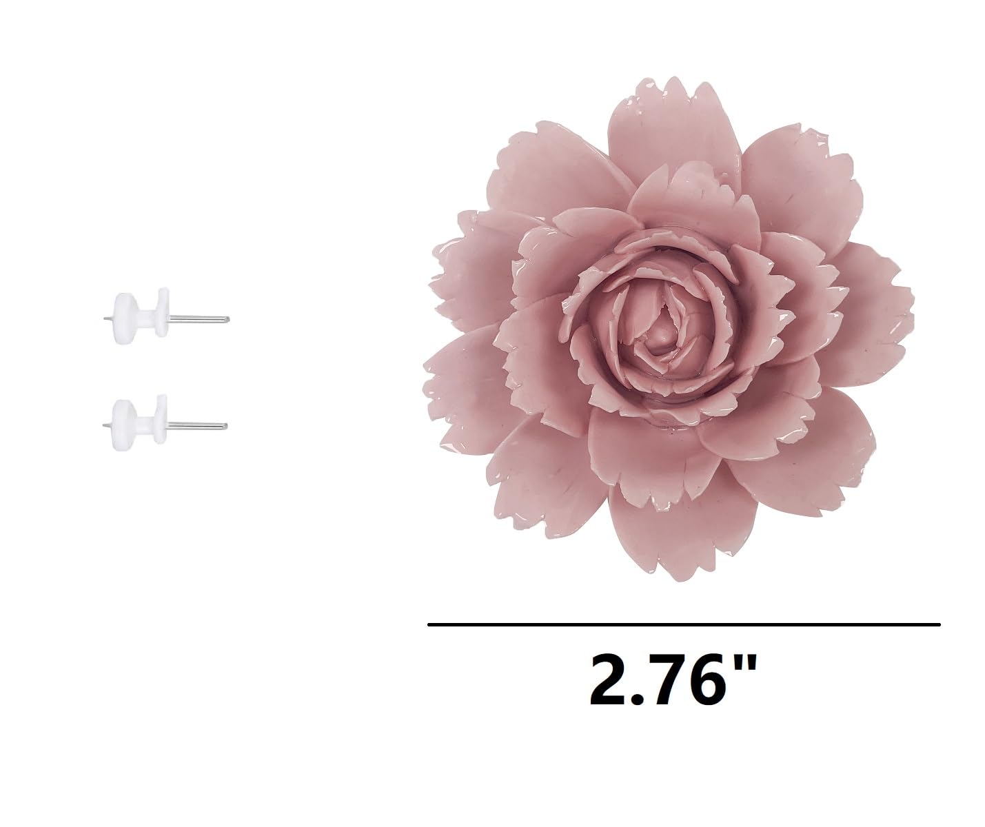 Photo 1 of 2.76" Camellia, Ceramic Flower Wall Art, Artificial Flower Wall Sculpture?Handcrafted 3D Hanging Porcelain Flowers ,3D Wall Hanging Decor ,Porcelain Flower Wall Décor for Home?Hallway?Kitchen?Office (Pink)