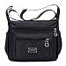 Soyater Nylon Crossbody Bags for Women with Pockets, Sable