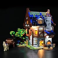 GEAMENT Kit de Luces LED Compatible con Lego Medieval Blacksmith