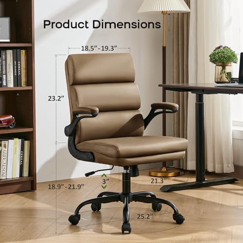 Office Chair Adjustable Desk Chair Mid Back Executive