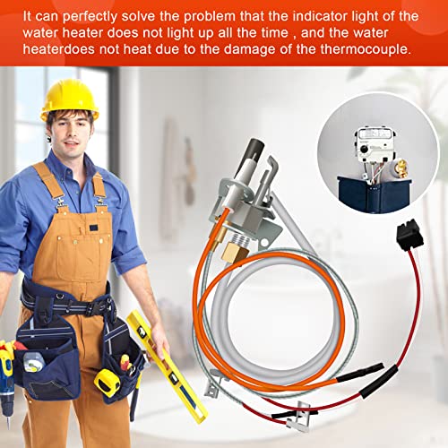 Upgraded 100112330 Natural Gas Pilot Assembly Replacement Kit For 300,301 Series Water Heater,Compatible With Reliance,Whirlpool,A.o.smith,Kenmore,State,American Water Heaters,9007876 9007877 #TOP5