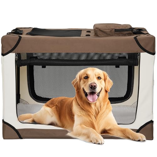 Soft Collapsible Dog Crate - 42 Inch Portable Dog...