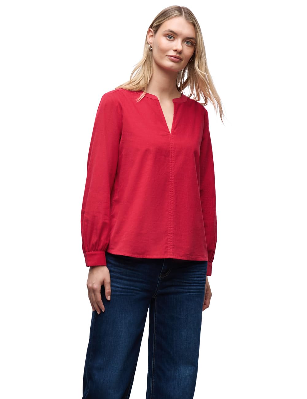 Street One Damen Cordbluse in Unifarbe
