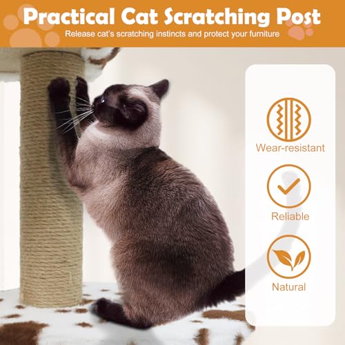 Árbol para Gatos Pequeño PETSITE 30 pulgadas Blanco miniatura 6