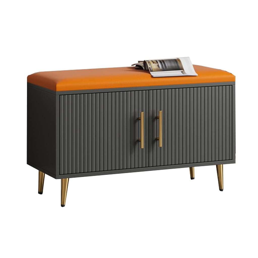 Banc à chaussures avec armoire intégrée et meuble de rangement d'entrée