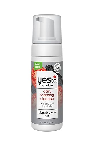 Yes To Tomatoes Anti Contaminación Desintoxicante Carbón Oxigenado Espuma Limpiador Facial - 4.5 fl oz