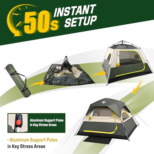 4 Person Instant Cabin Tent