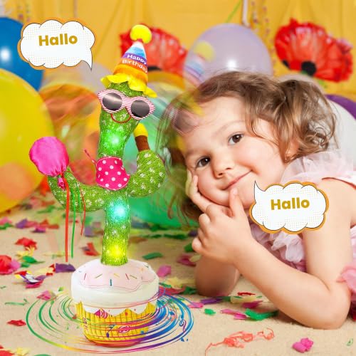 Sprechender Tanzender Kaktus - Nachsprechen Lautstärke Plüsch Geburtstag – Ansicht 5