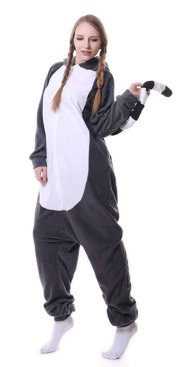 Pigiama a tuta con cappuccio, per Halloween e cosplay, unisex