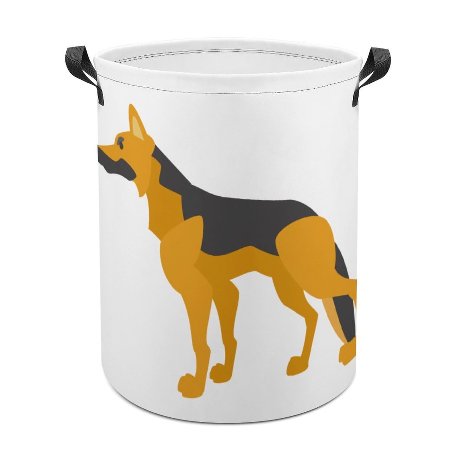 MHYRAC Laundry Hamper, German Shepherd Laundry Basket, Washing Basket with Handle