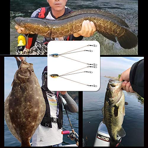 Alabama Rig Umbrella For Bass Fishing 3 Arms Swim Baits Lures Bait Kit For Freshwater Trout Salmon 2 Pcs #TOP4