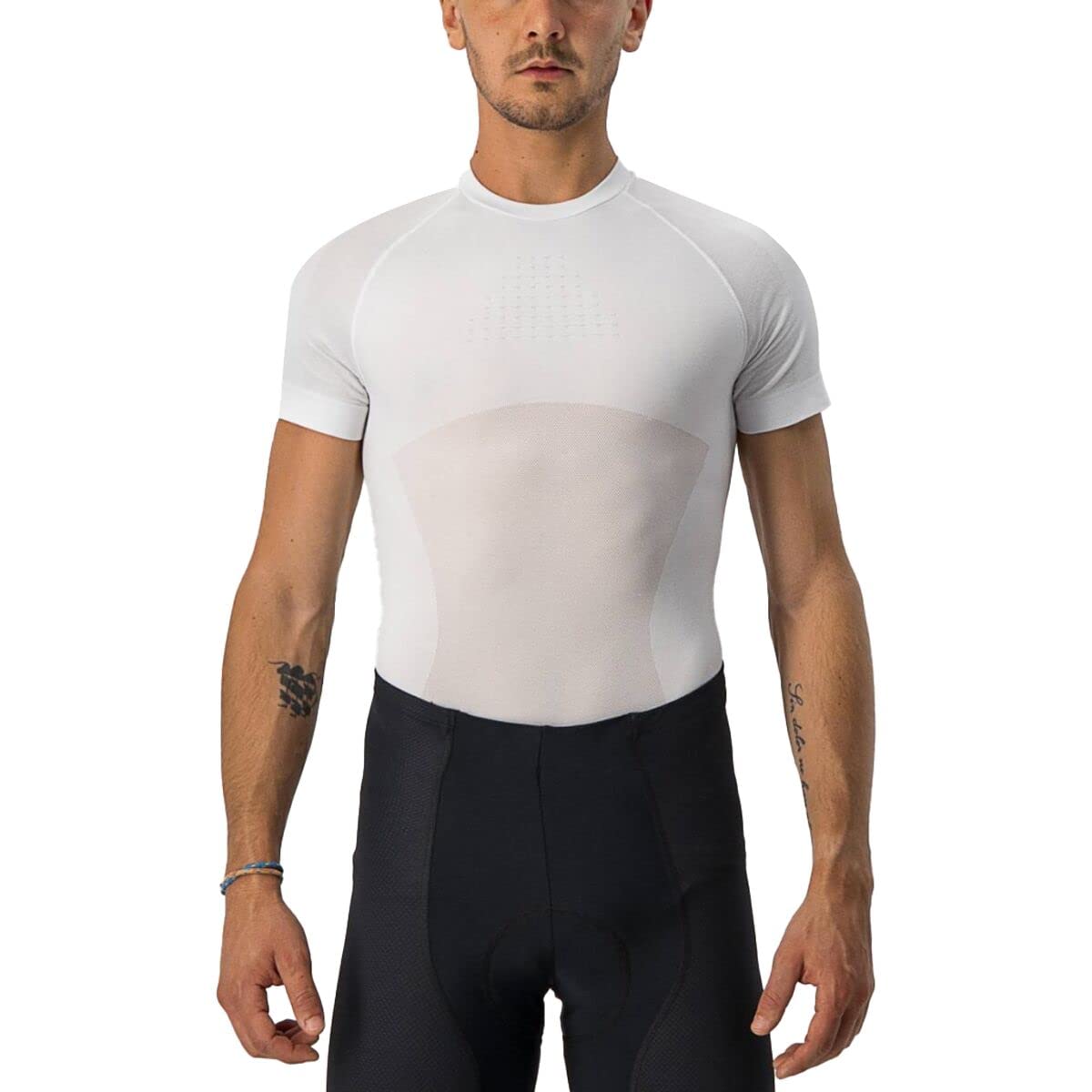 Castelli White Core Seamless Short Sleeve Base Layer - Ss26 - / Large / Xlarge