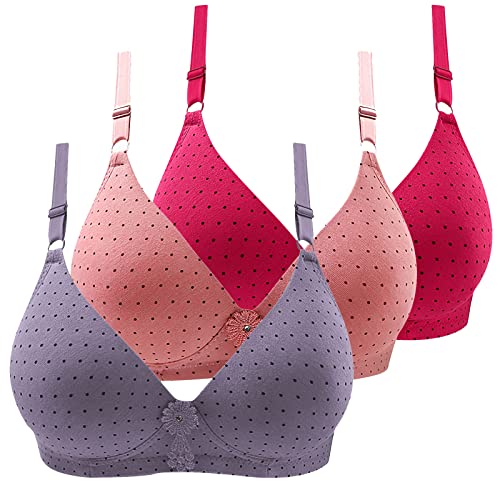 3er Pack BHS Damen Ohne Bügel Push Up BH Set Frauen Sexy Bustier Crop Top...