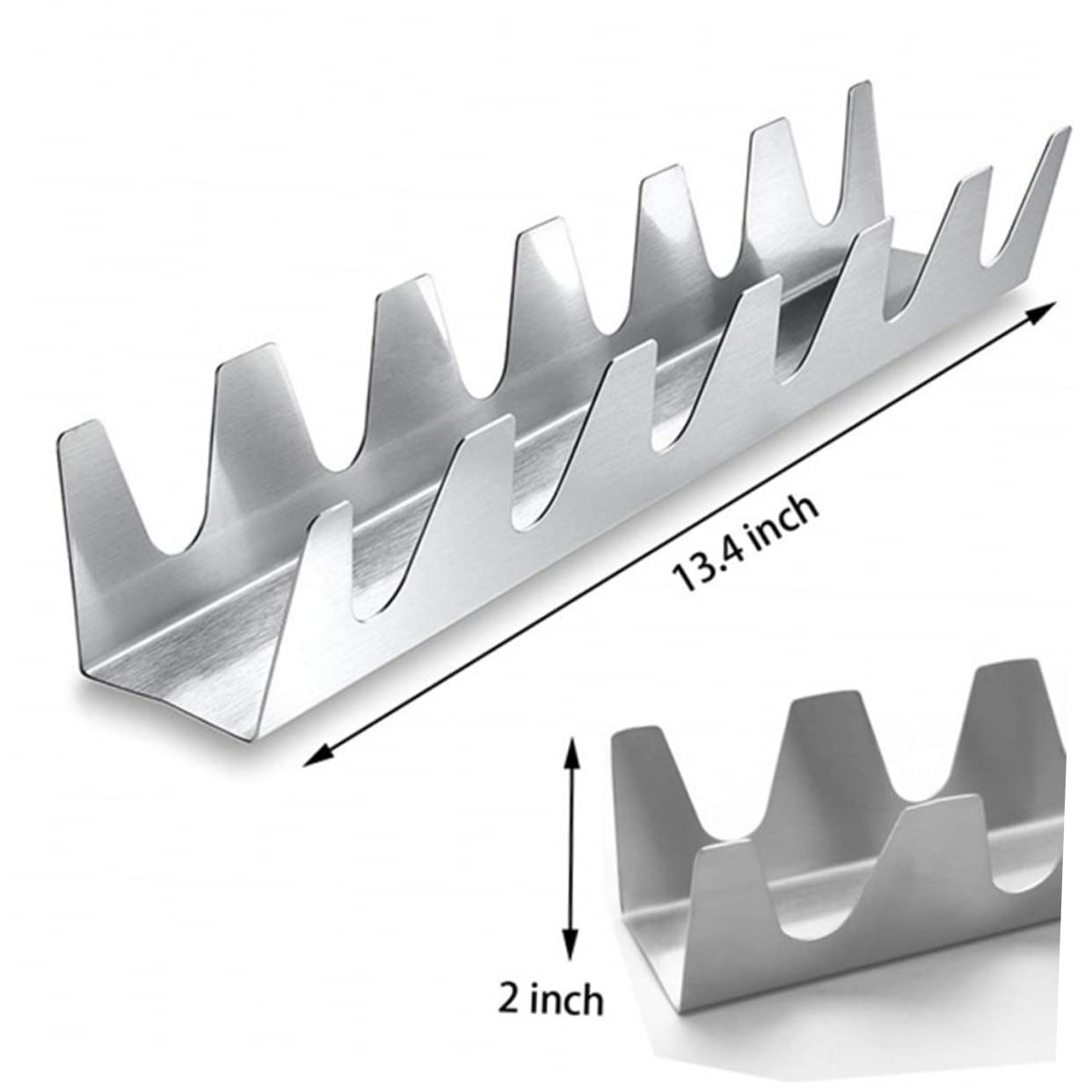 GRIRIW Mexican Pancake Rack Wavy Tortilla Stand Stainless Steel Easy Maintenance