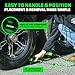 Rhino USA Heavy Duty Rubber Wheel Chocks for Trucks, Trailers, Tires, RVs & Air Planes - Durable, Non-Slip Chocks for Maximum Safety