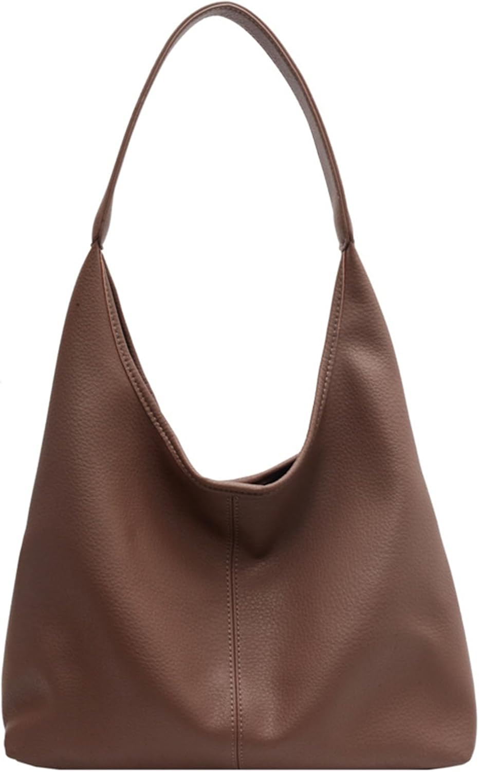 Suede purses for Women 2024 Slouchy Shoulder Bags Soft Leather hobo bag Brown Tote Handbag for Work Everyday