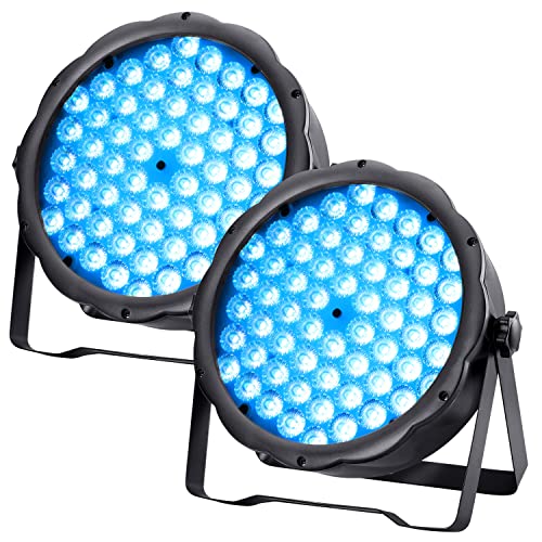 Betopper Led Par Lights 54 X 1.5W, Rgb Stage Lights Dmx Dj Lights Sound Activated With Stand, Strobe Light & Wash Par Lights Dmx For Parties, Church, Wedding, Bars, Club, Performance - 2 Pack #TOP14