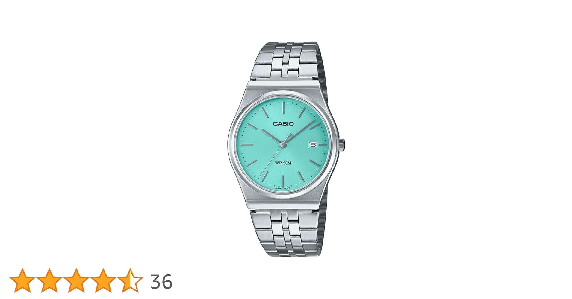 Casio MTP-B145D-2A1V Men's Vintage Stainless Steel Turquoise