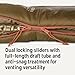 Kelty Wayback Flannel Lined Sleeping Bag, Built in Blanket, Traditional Rectangle Shape, Organic Flannel Cotton Liner, Dual Locking Slide Zips (Reflecting Pond)