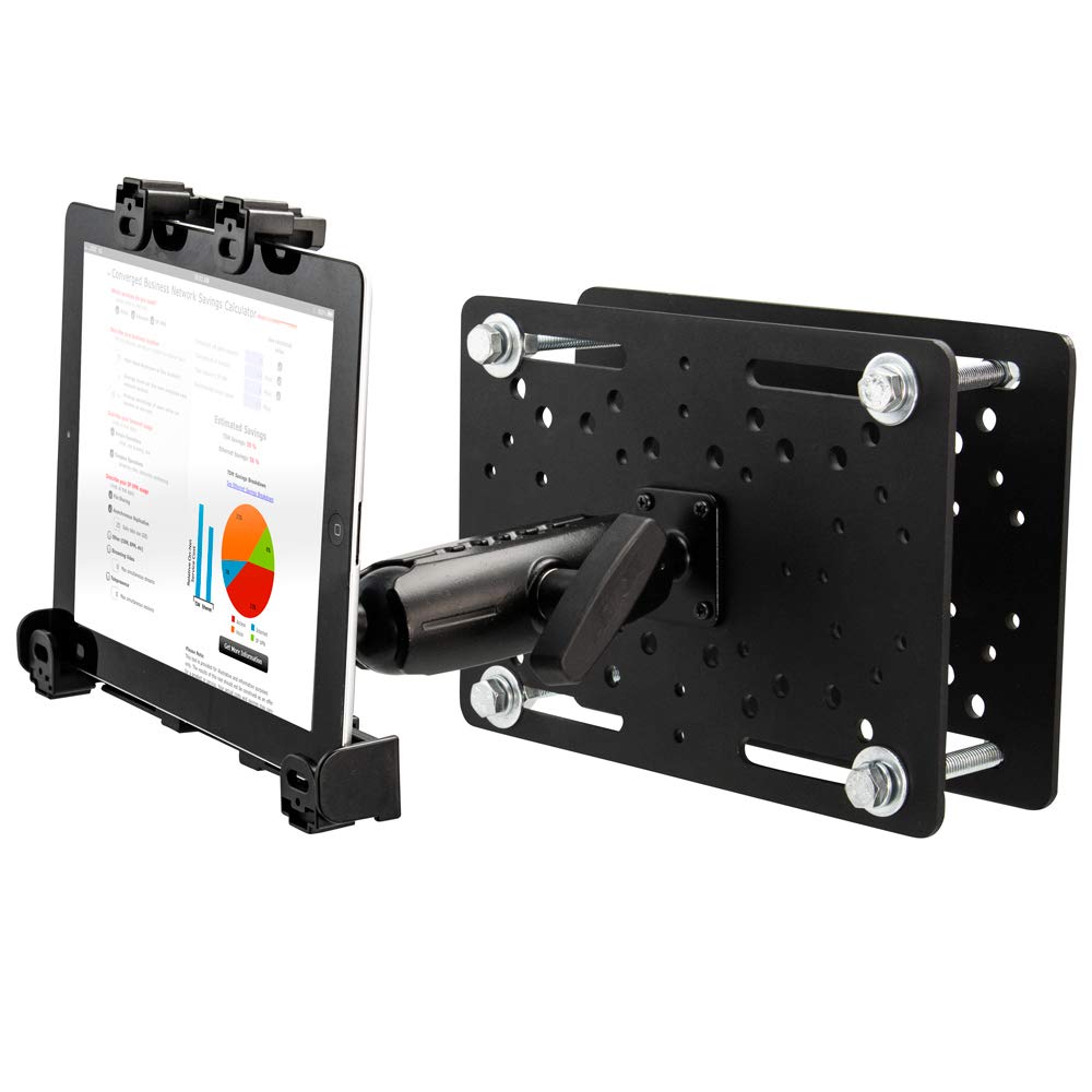 Arkon 7" Robusto plástico Bloqueo de la Carretilla elevadora de la Tableta del Soporte de la Venta al por Menor Negro