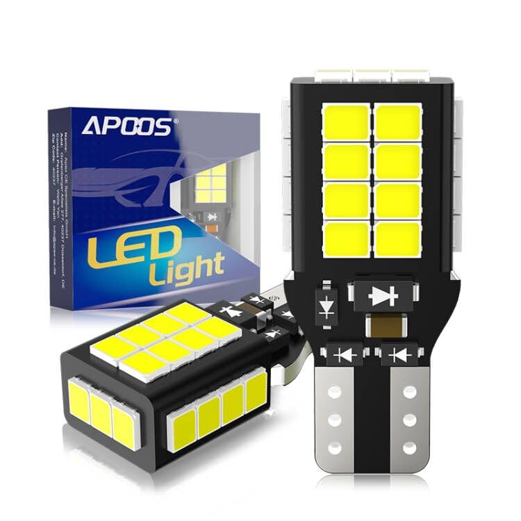 2 Lampadine LED T15 W16W CANBUS - Per Luci Retromarcia Auto, Bianco 6500K - Foto 6