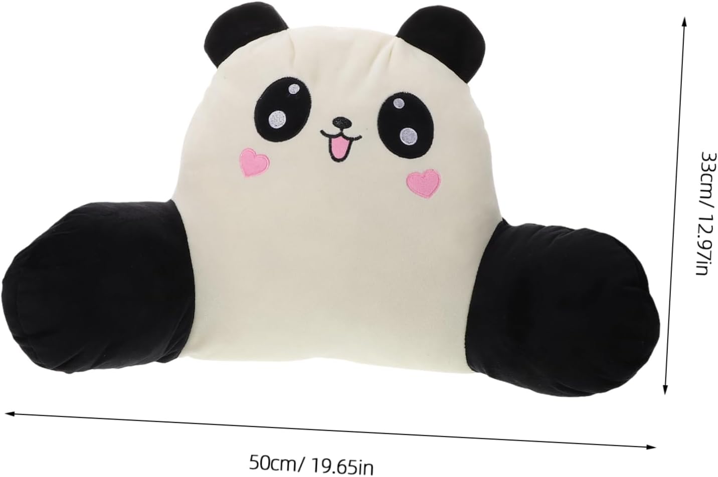 PRETYZOOM Panda Car Neck Pillow Soft Plush Headrest Cushion for Travel Office and Gaming Chairs Cute Back Support for Adults and Drivers Comfortable Lumbar Rest Pillow