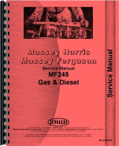 Service Manual Massey Ferguson 245 Tractor      Plastic Comb
