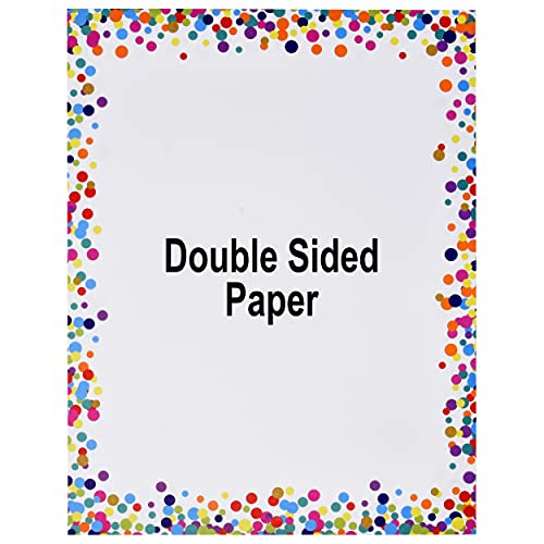 Gift Boutique Confetti Border Decorative Stationery Paper #TOP24