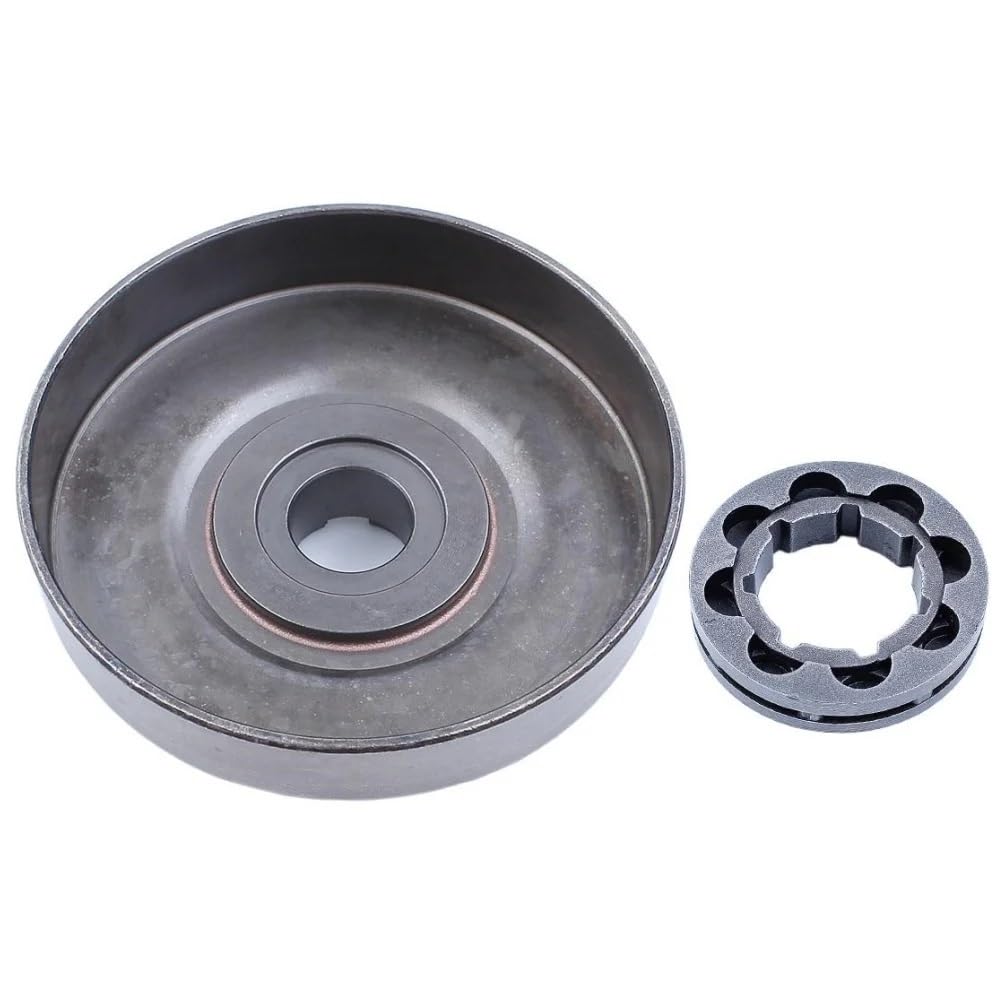 Kit de tambor de embrague 3/8 8T con llanta de piñón for motosierras Hus 272, 272XP, 268, 266, 66 y 61, Motosierra Gasolina 501831504, 50
