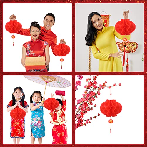 70 Pcs 10 Inch Chinese Red Paper Lanterns Decorations Chinese New Year Paper Lantern Decoration for Lunar New Year Spring Festival Wedding Restaurant Birthday Party Supplies by Tuanse - Image 6