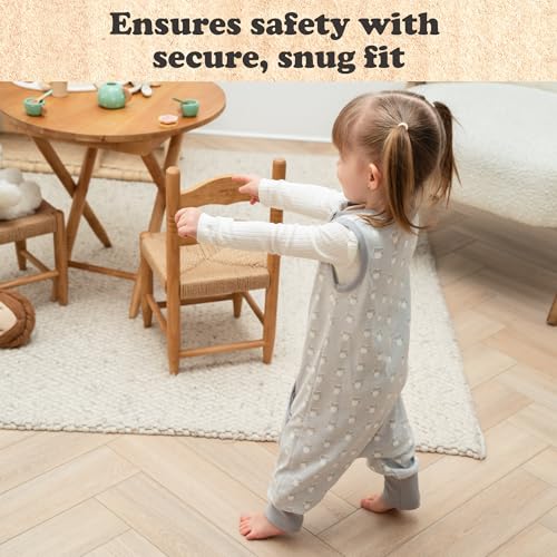 Image of Toddler Sleep Sacks for 2t-3t, 1 Pack Baby Wearable Blanket with Feet, Sleeveless Breathable Sleep Sacks for Baby Boys and Girls