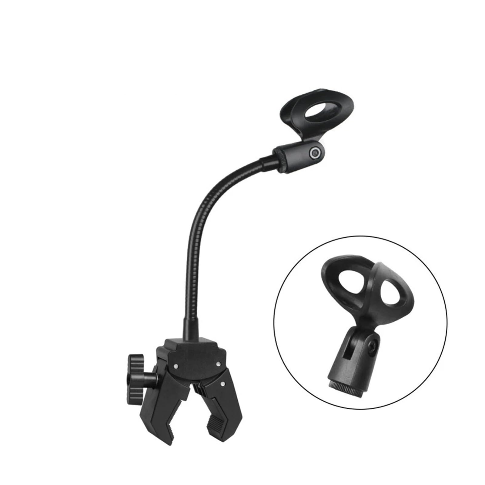 20 Cm Flexibler Schwanenhals-Mikrofonständer Mit Clip