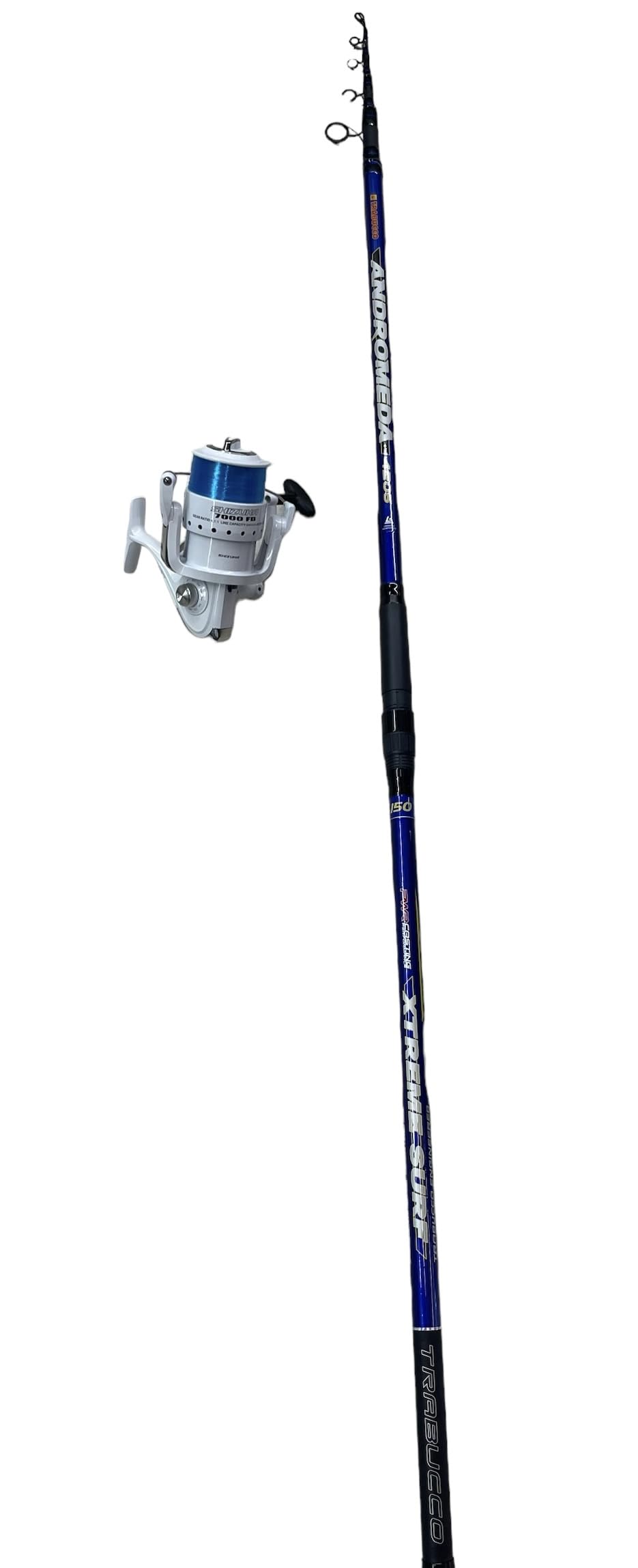 Kit combo Surfcasting TRABUCCO canna Trabucco Andromeda xtreme surf 4,20mt 150gr + Mulinello a scelta