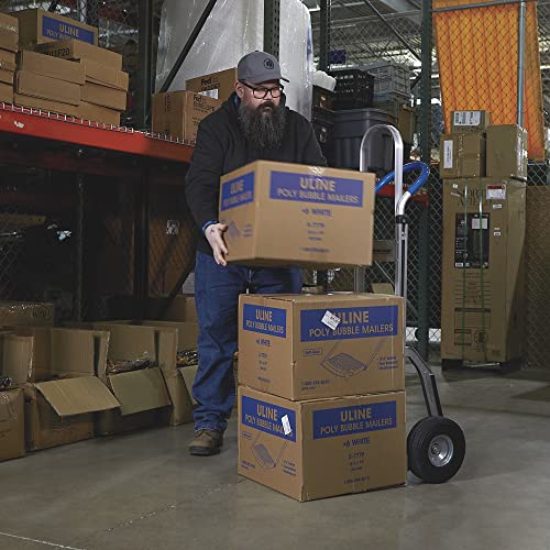 Strongway Continuous Handle Aluminum Hand Truck/Stair Skid Moving Dolly - 660-Lb. Capacity, 18In. Wide Toe Plate, 10In. Polyurethane Wheels, 54In. High #TOP3