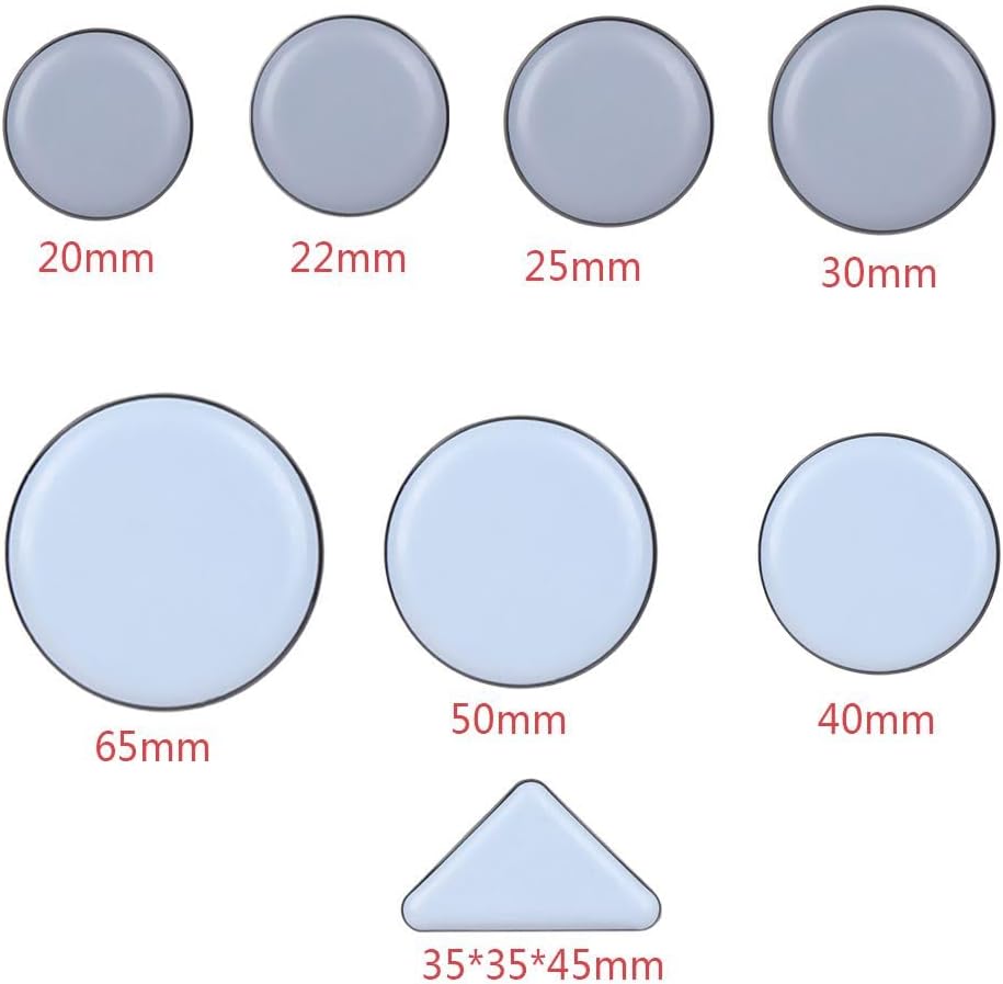Non-Slip Furniture Leg Pads, Soft Floor ​Grips​ for Chair Table Sofa, 4 Pack(25x35mm)
