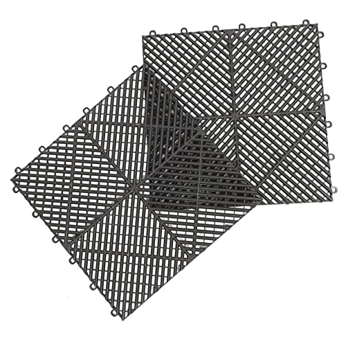 HAWILLOSCH Thickened Non-Slip Pool Shower Mat Interlocking Drainage Floor Mat for Car Wash Boat Deck