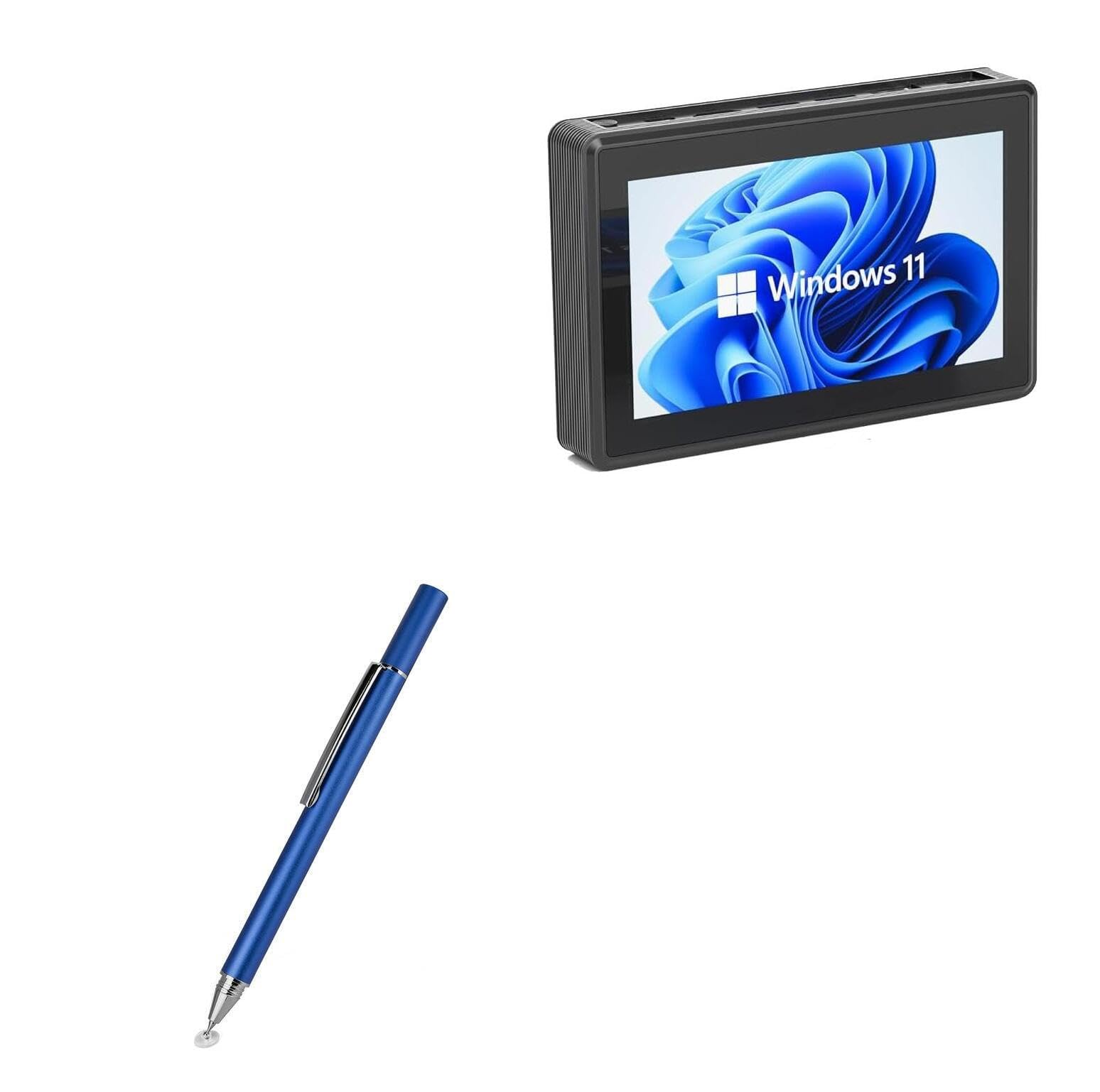 BoxWave Stylus Pen Compatible with HEIGAOLA Mini PC Windows 11 PRO Intel N5095 (5.5 in) - FineTouch Capacitive Stylus, Super Precise Stylus Pen - Lunar Blue