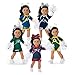 American Girl New England Patriots Cheer Uniform 18 inch Doll Clothes with Pom Poms, Navy and Red, 5 pcs, Ages 6+
