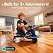 Gotrax WG1 Electric Wiggle Car for Kids, 12V Big Battery up to 120Min Playtime, Music Speaker &Rear Flash Wheels, Battery Display & Easy Assembly w/Pedal Throttle, Crazy Cart Gift for Ages 3+, 132Lbs