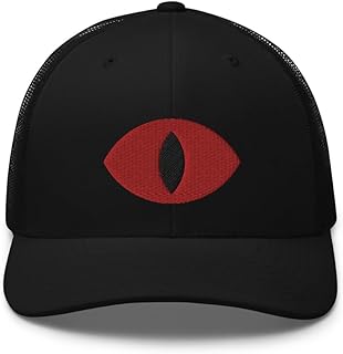 RIVEMUG Cult of The Lamb Eye Trucker Hat Curved Bill Mid Crown Adjustable Gaming Cap