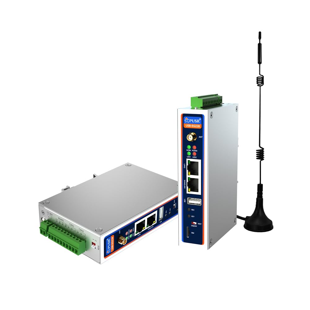 PUSR WiFi ARM-Based Linux Industrial Computer Ubuntu 22.04 Edge Computing Diverse I/O 2* RS485 2*CAN FD Industrial PC ARM Based IPC USR-EG228-EW