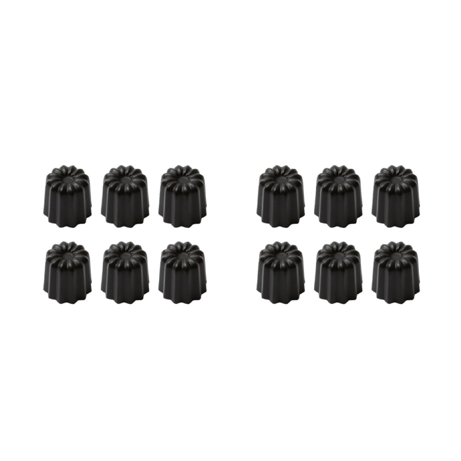 6 x antihaftbeschichtete Kanelen-Kuchenformen, Dessert, Muffins, Backwaren, Aluminiumlegierung, Cupcakes, Backwaren für Kochbegeisterte, kreative Kochutensilien