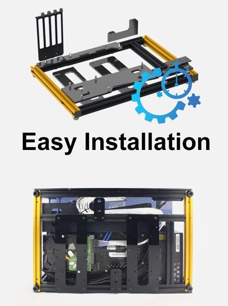 Aluminum Bracket PC Case Test Bench Open Air Computer Case for ITX Motherboard DIY Bare Frame ITX Chassis Support Intel AMD Graphics Card